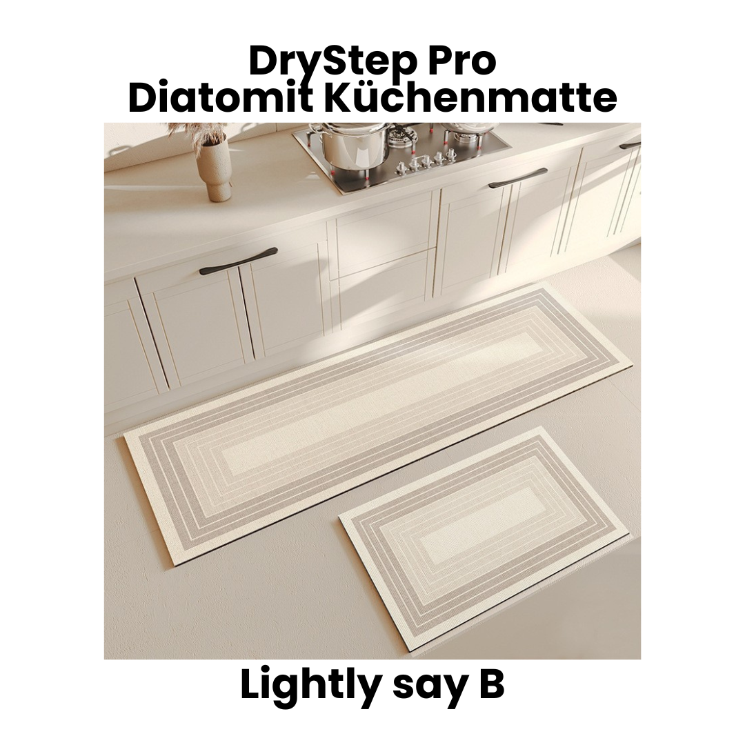 Diatomit Küchenmatte rutschfest & ultra-absorbierend – DryStep Pro