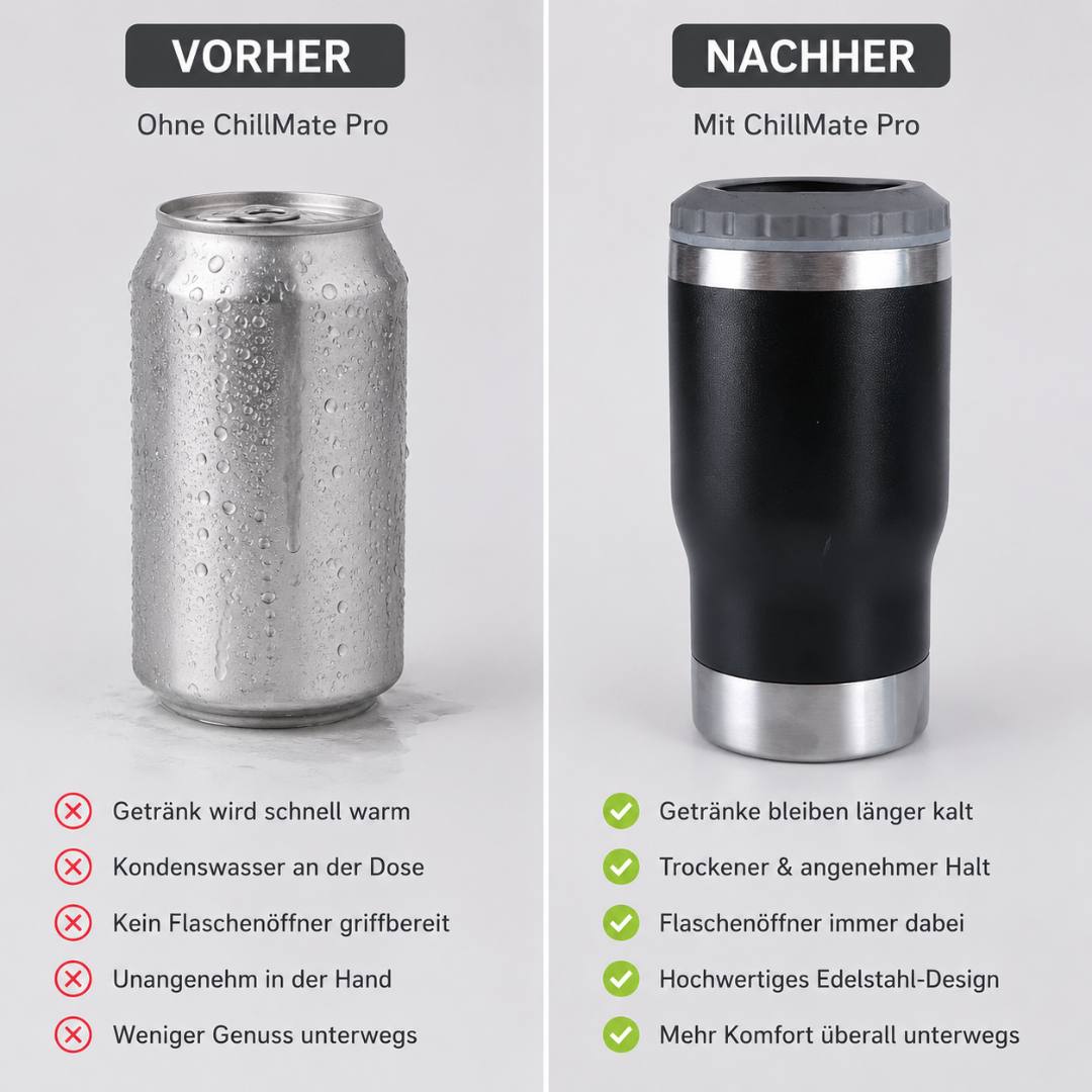 ChillMate Pro Edelstahl Thermobecher – Getränke länger perfekt temperiert