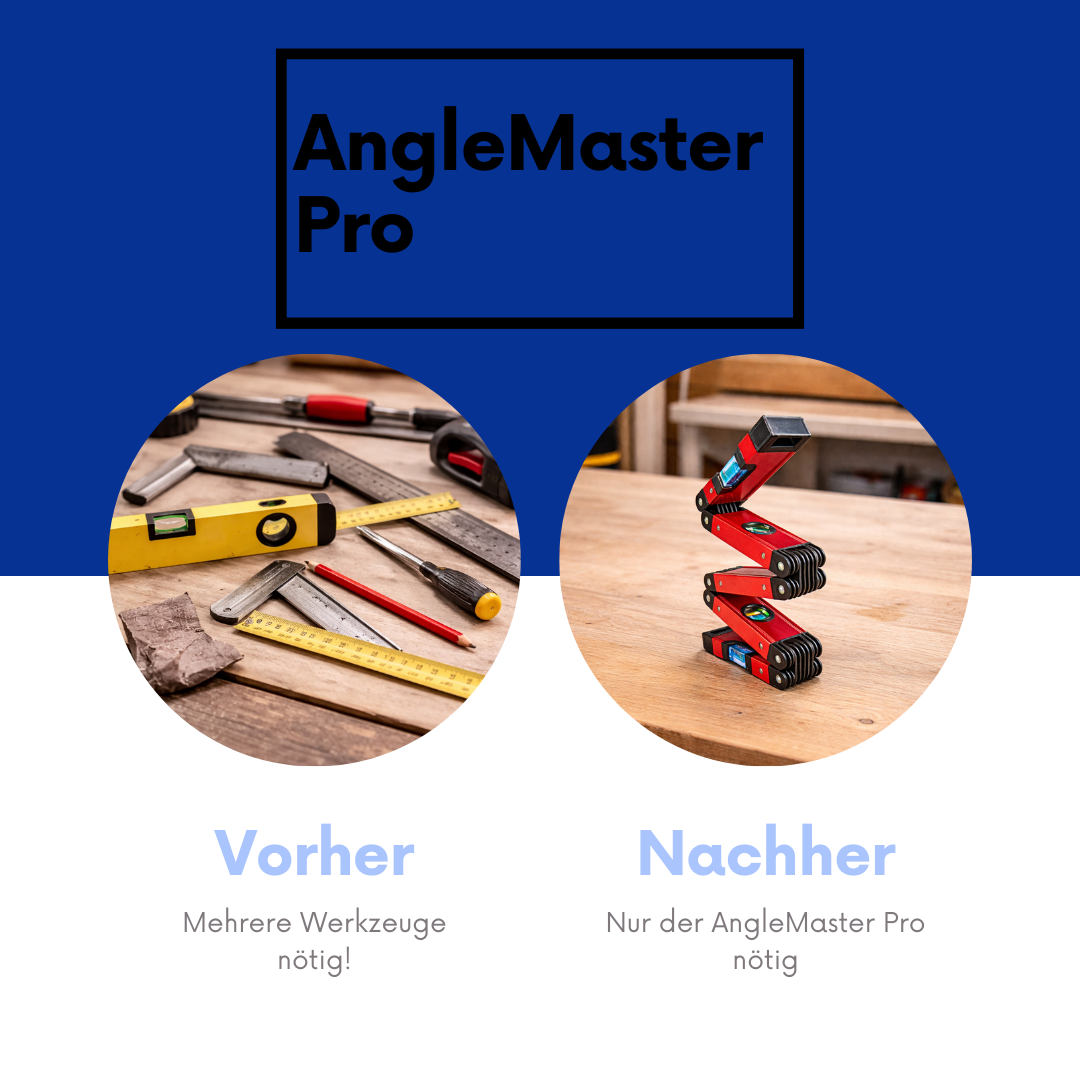 AngleMaster Pro Faltbare Winkel-Wasserwaage – Präzises Messen & Ausrichten für Heimwerker