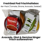 FreshSeal Pod Frischhaltebox – Avocado, Obst & Gemüse länger frisch aufbewahren