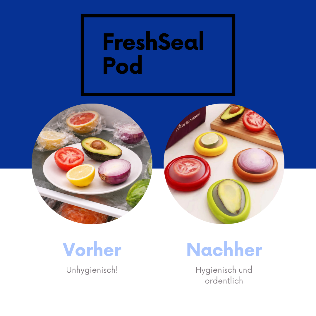 FreshSeal Pod Frischhaltebox – Avocado, Obst & Gemüse länger frisch aufbewahren