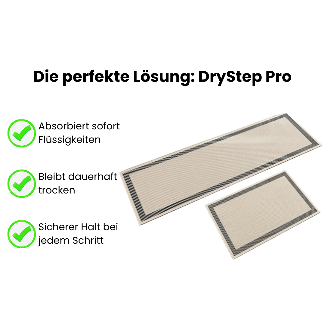 Diatomit Küchenmatte rutschfest & ultra-absorbierend – DryStep Pro