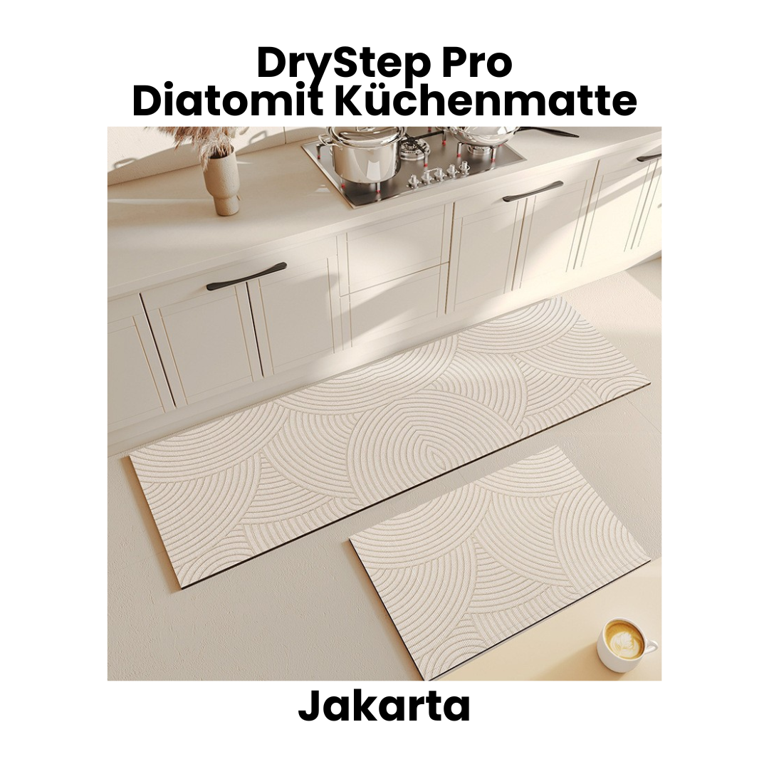 Diatomit Küchenmatte rutschfest & ultra-absorbierend – DryStep Pro