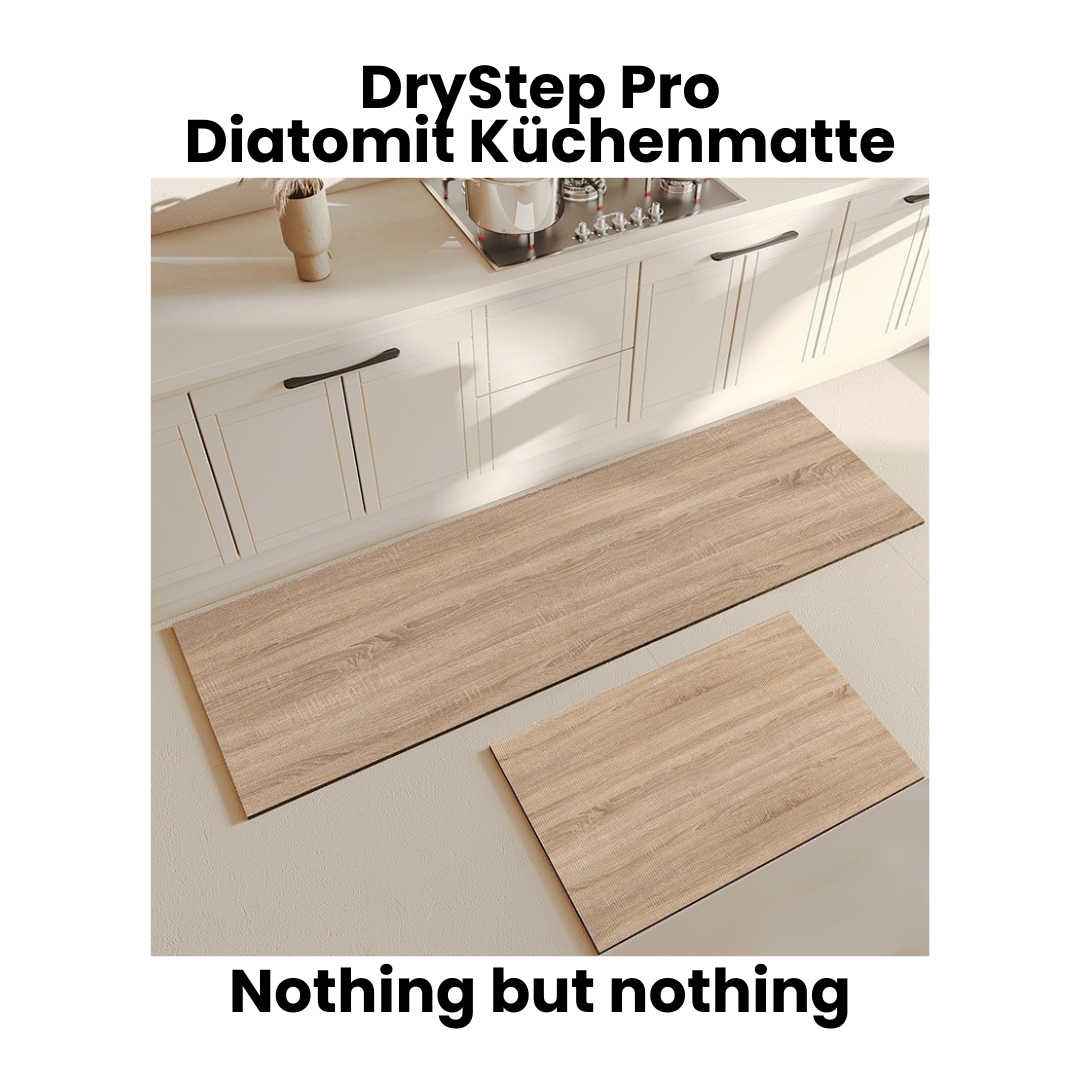 Diatomit Küchenmatte rutschfest & ultra-absorbierend – DryStep Pro