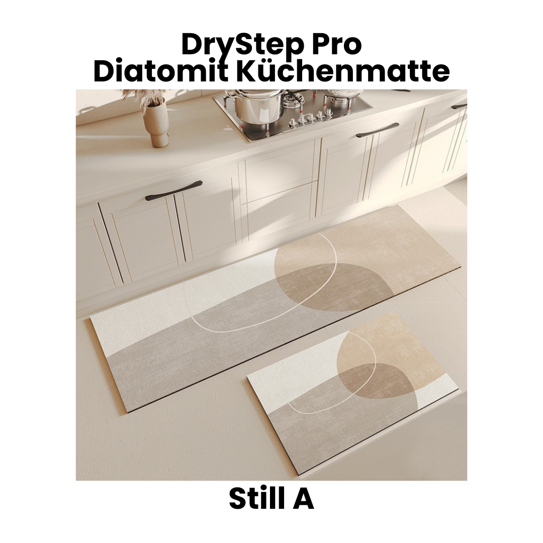 Diatomit Küchenmatte rutschfest & ultra-absorbierend – DryStep Pro