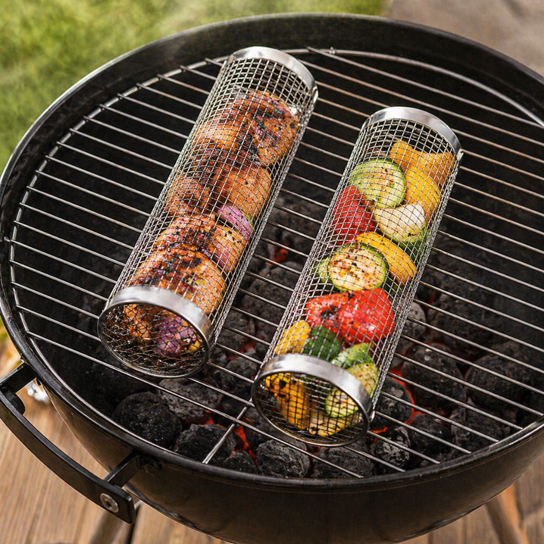 GrillMate Pro Edelstahl Grillkorb – Gleichmäßig grillen, entspannt genießen