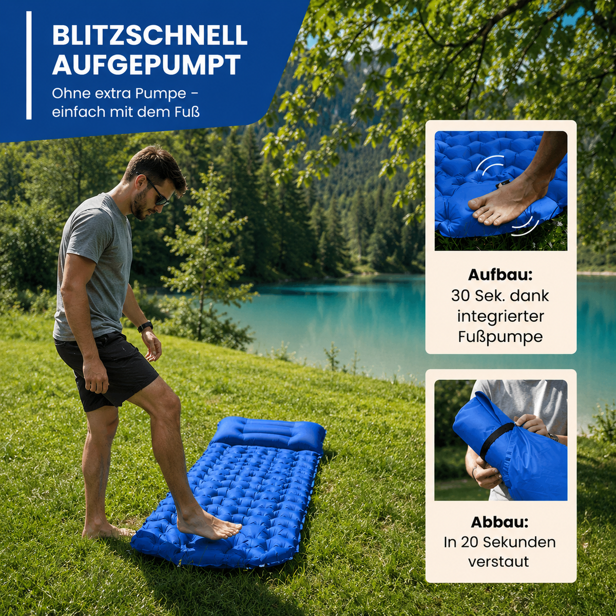 AirNest Pro Ultraleichte Outdoor-Liegematte – Überall bequem entspannen