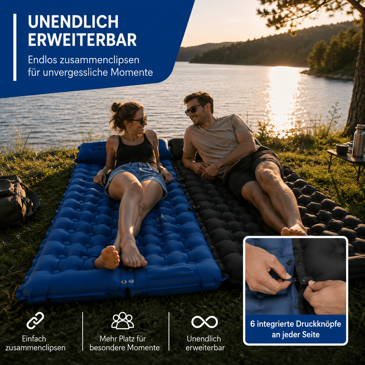 AirNest Pro Ultraleichte Outdoor-Liegematte – Überall bequem entspannen