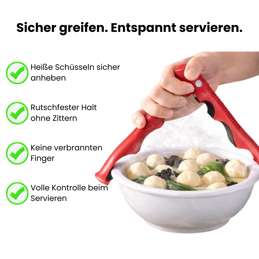 HeatGrip Pro 3‑in‑1 Silikon‑Küchenklemme – Sicher greifen, clever servieren
