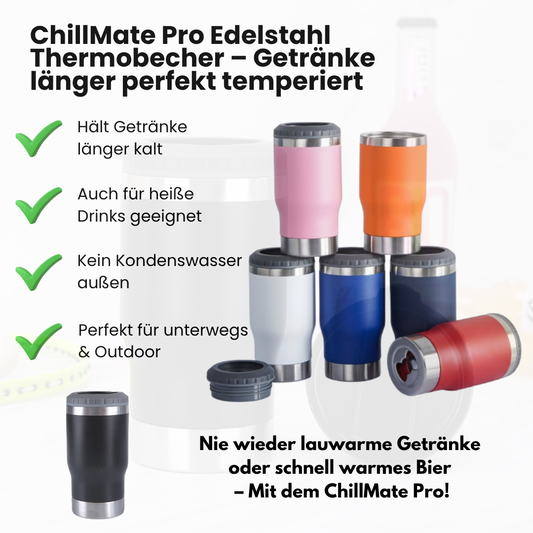 ChillMate Pro Edelstahl Thermobecher – Getränke länger perfekt temperiert
