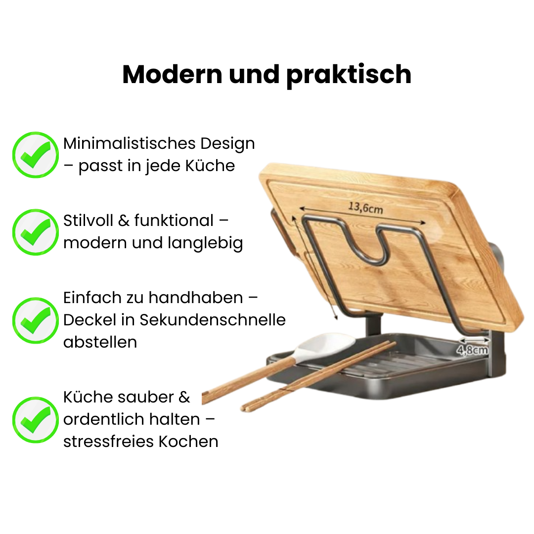 LidNest Pro Topfdeckelhalter – Deckel sauber ablegen, Küche ordentlich halten