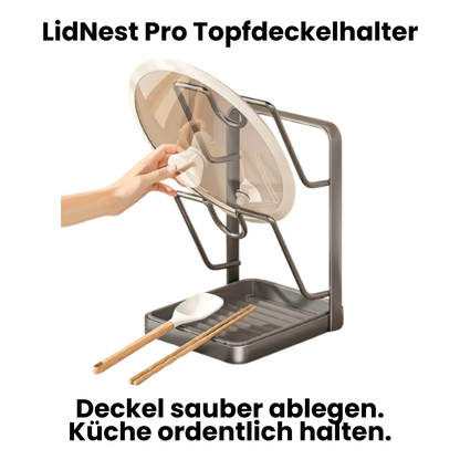LidNest Pro Topfdeckelhalter – Deckel sauber ablegen, Küche ordentlich halten