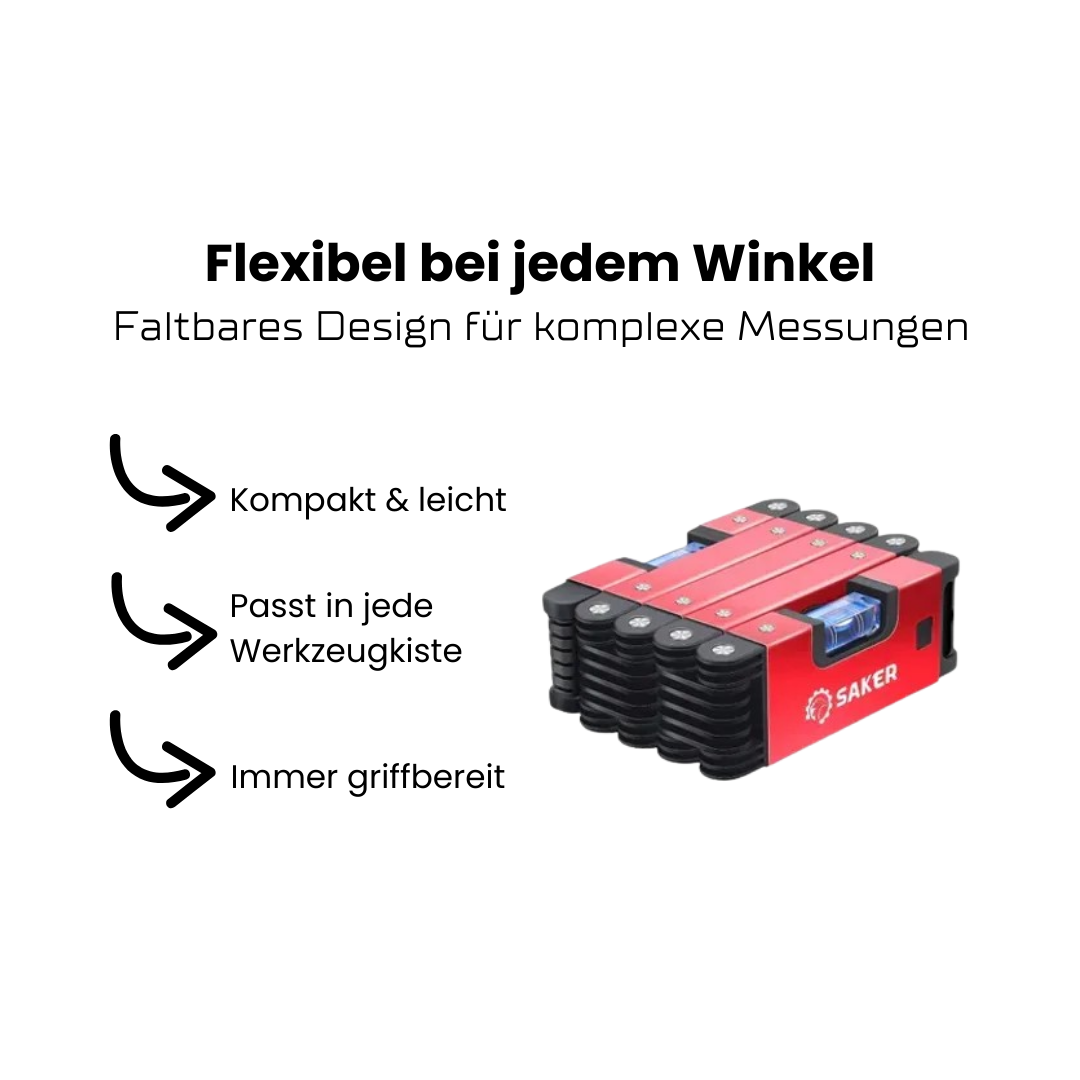 AngleMaster Pro Faltbare Winkel-Wasserwaage – Präzises Messen & Ausrichten für Heimwerker