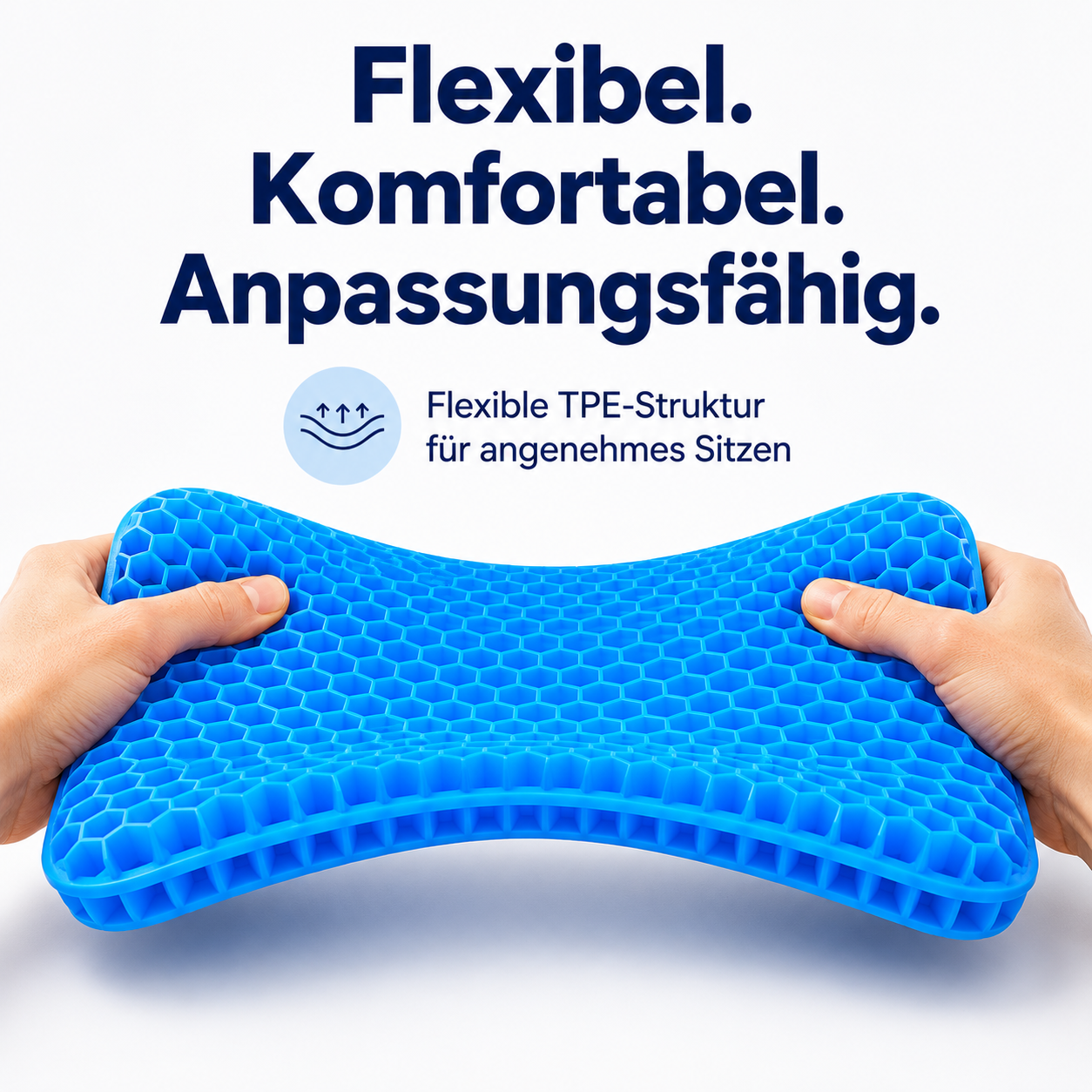 Sitvella Pro – Atmungsaktives Waben-Sitzkissen für mehr Sitzkomfort