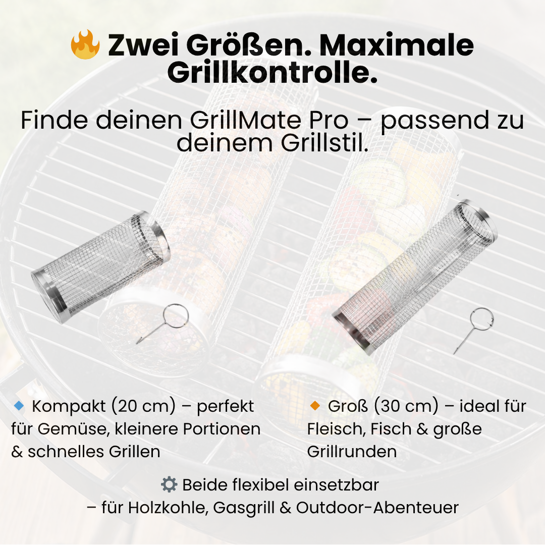 GrillMate Pro Edelstahl Grillkorb – Gleichmäßig grillen, entspannt genießen