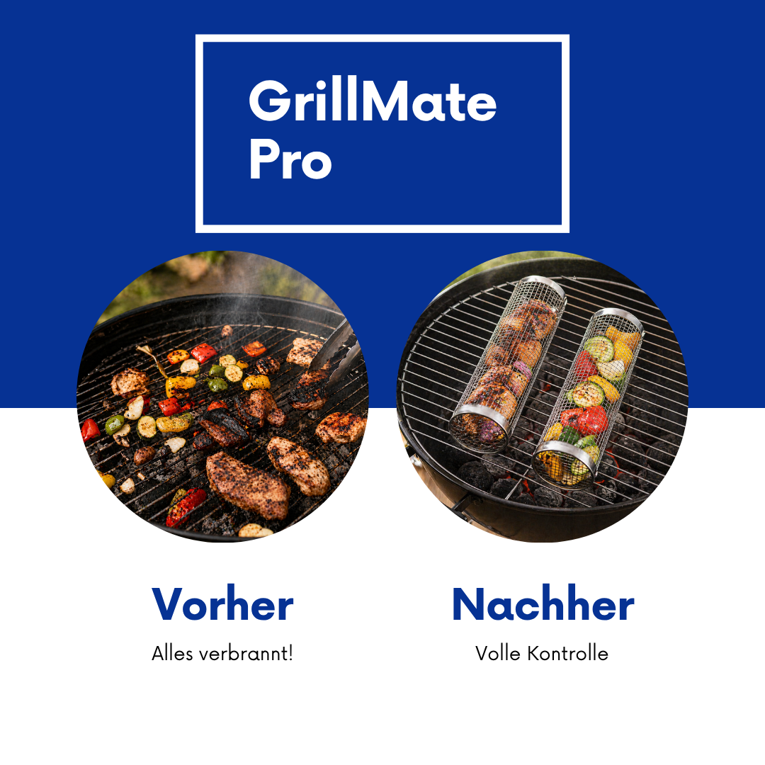 GrillMate Pro Edelstahl Grillkorb – Gleichmäßig grillen, entspannt genießen