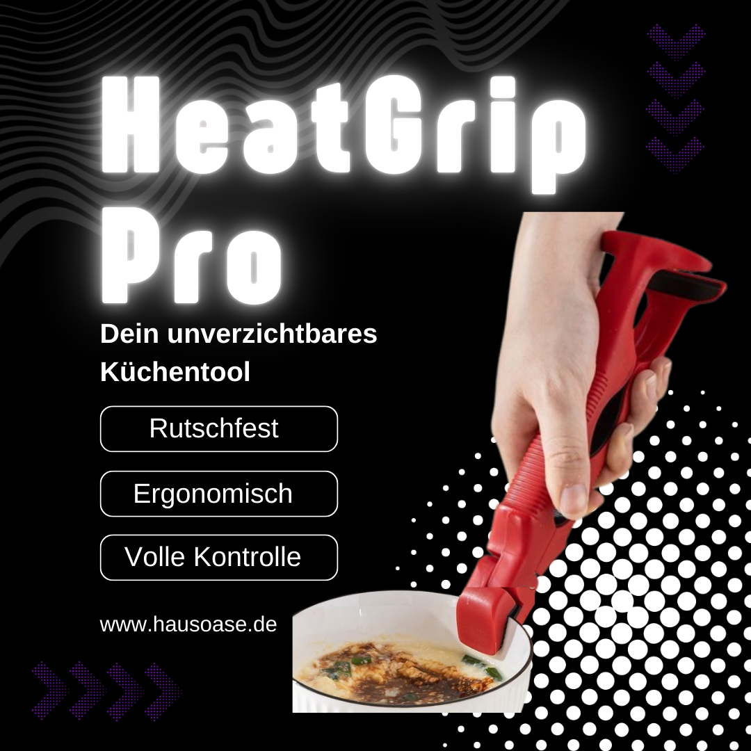 HeatGrip Pro 3‑in‑1 Silikon‑Küchenklemme – Sicher greifen, clever servieren
