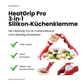 HeatGrip Pro 3‑in‑1 Silikon‑Küchenklemme – Sicher greifen, clever servieren