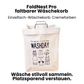 FoldNest Pro faltbarer Wäschekorb – Wäsche stilvoll sammeln, platzsparend verstauen