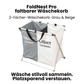 FoldNest Pro faltbarer Wäschekorb – Wäsche stilvoll sammeln, platzsparend verstauen